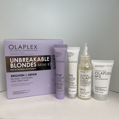 Olaplex Unbreakable Blondes Mini Kit Brighten & Repair Blone,Lightened Gray Hair