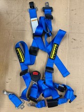 Schroth Mustang G5 Quickfit Pro - Blue Sold As Pair - Driver And Passenger Schroth Mustang G5 Quickfit Pro - Blue Sold As Pair - Driver And Passenger