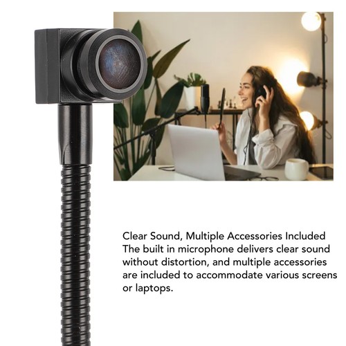 1080P Center Webcam 2MP Fixed Focus Lens Built In Mic Center Cam Middle Scree FY - Afbeelding 14 van 23