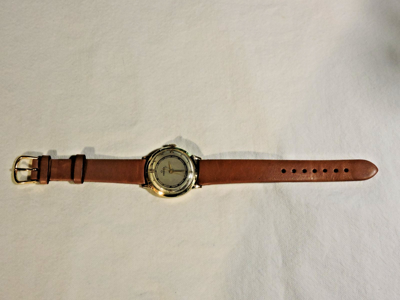 18K SOLID Gold Omega Automatic Bumper Nickel Coat… - image 6