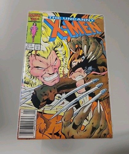 UNCANNY X-MEN #213 - Vol. 1 1987 - NM 9.4 - Sabertooth vs Wolverine