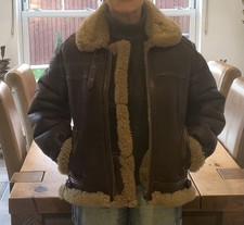 Vintage Cirrus Leather And Sheepskin Flying Jacket Size Medium