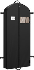 60'' Travel Garment Bag for Suits, Dresses, Coats, Tuxedos, Heavy Duty 300D Poly