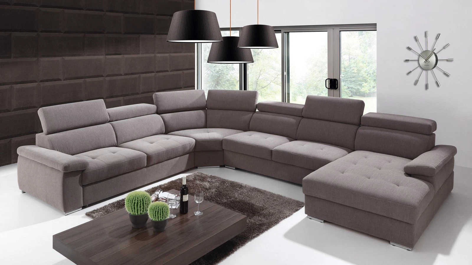XXL big living area living room textile sofa upholstery couches sofas couch New
