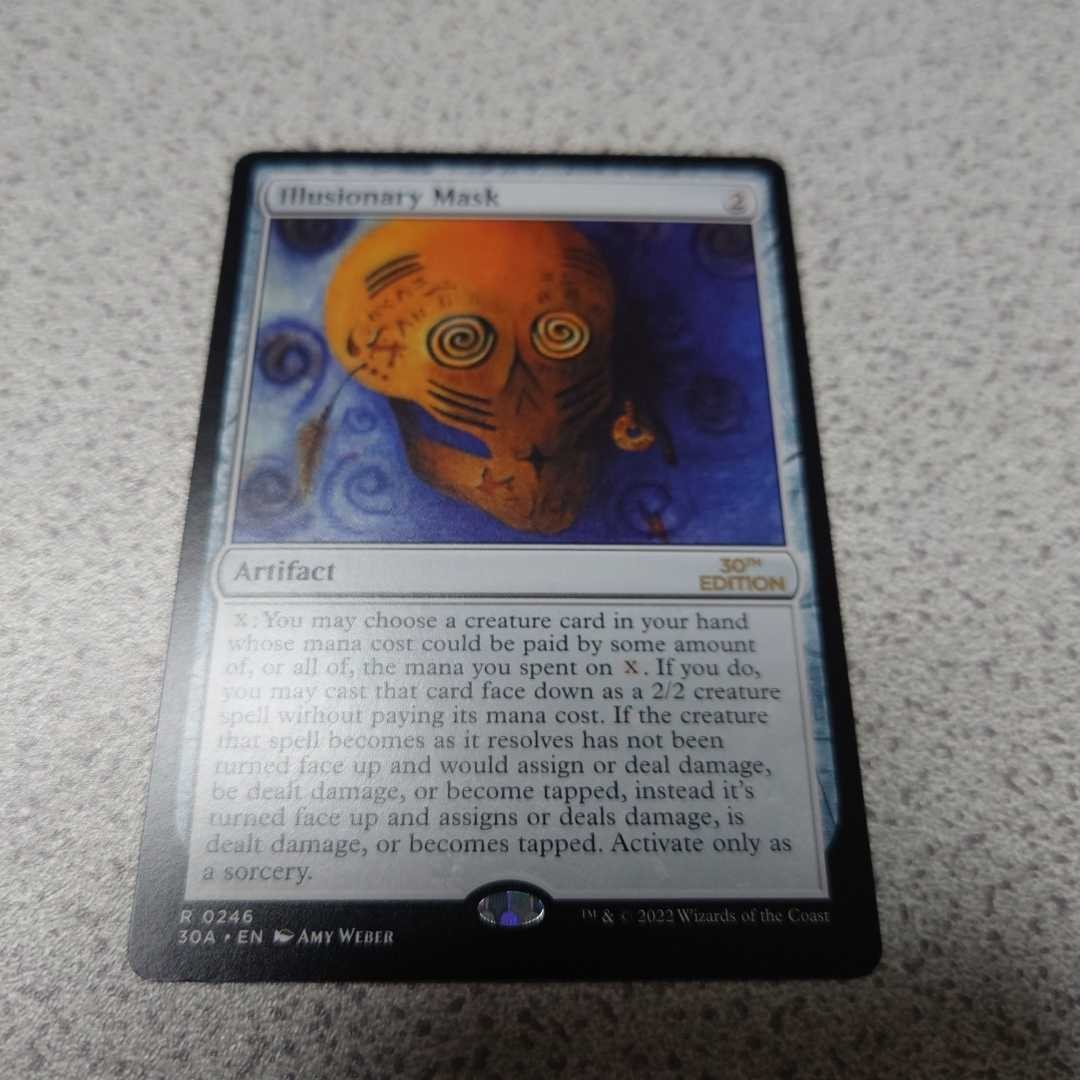 マジック：ザ・ギャザリング Illusionary Mask mtg 30th anniversary ed Magic the Gathering Illusionary Mask 30th Anniversary NM EX
