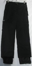 Kids Snozu black nylon shell snow/ski pants with polyester fill large 14/16 