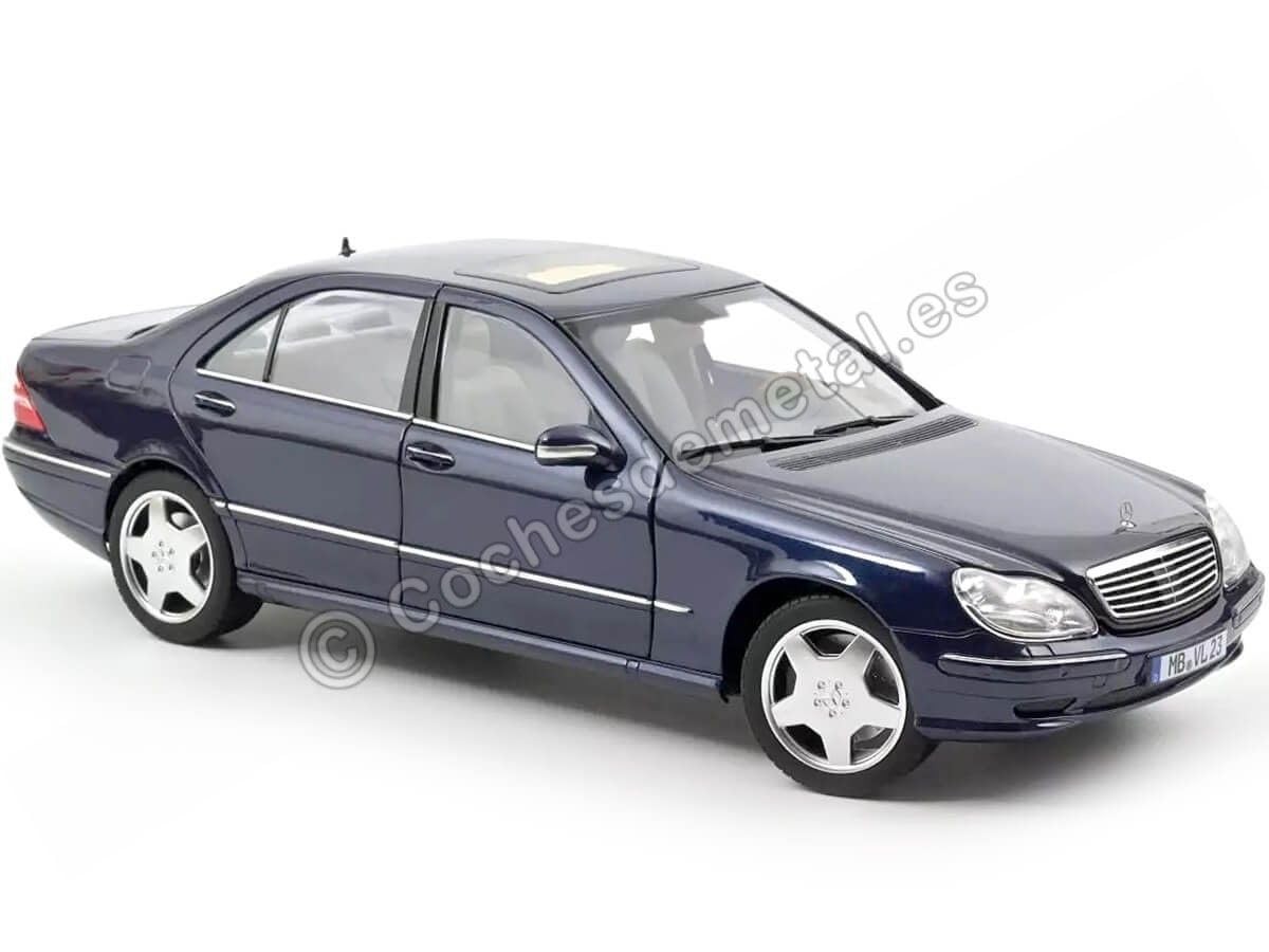 1/18 Mercedes Benz S55 AMG 2000 Blue Metal Diecast Model Car by Norev 183817