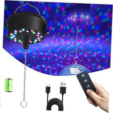 Disco Ball Motor with Lights with Remote, 5 RPM-9 disco ball motor with remote