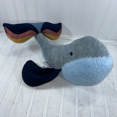 Histoire d'Ours Blue Whale Plush Stuffed Toy Paris France