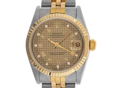 Rolex Datejust Jubileé Diamanten Ref.68273 1986 Full Set Original Vintage Unp...