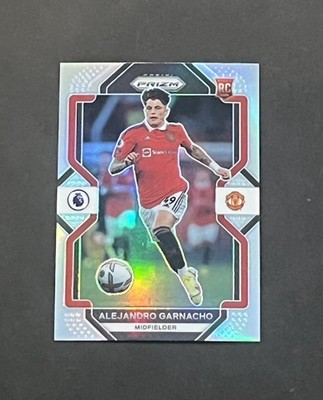 2022-23 Panini Prizm EPL #90 Alejandro Garnacho Silver Prizm RC