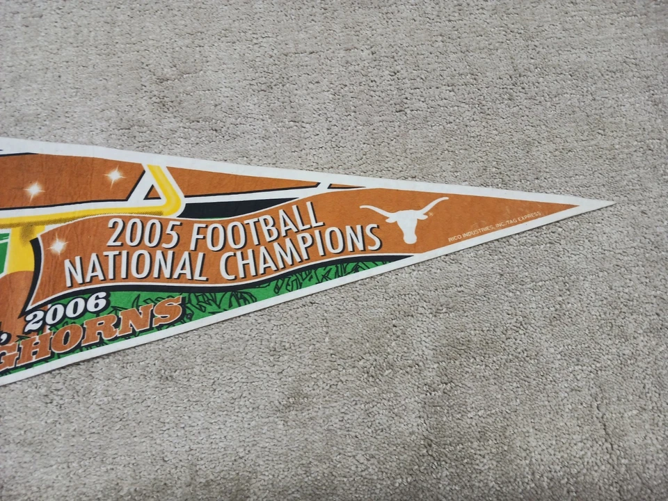 2006 TEXAS LONGHORNS NATIONAL FOOTBALL CHAMPIONS Rose Bowl Felt - Image 3 of 4