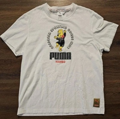 Puma x Haribo T-Shirt Men's Size Medium   White Short Sleeve Gummy Bear RARE!!!!