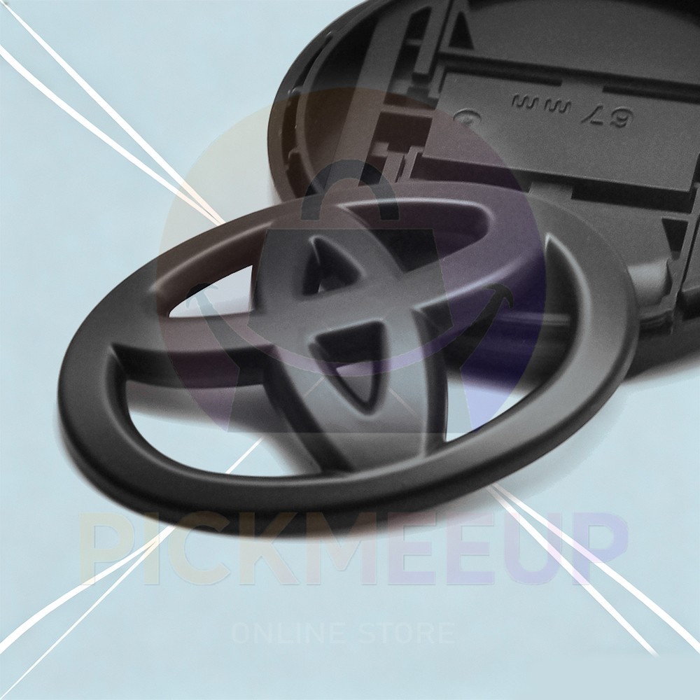 For 2000-2021 4Runner Camry Tundra Steering Wheel Emblem Overlay Kit Matte Black