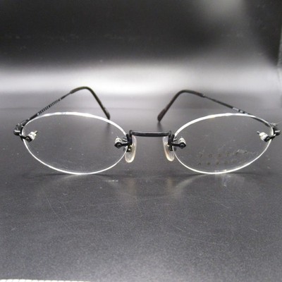 Joseph Abboud  Eyeglass Frames JA16749 Rimless Black Brown Temple 140mm Japan