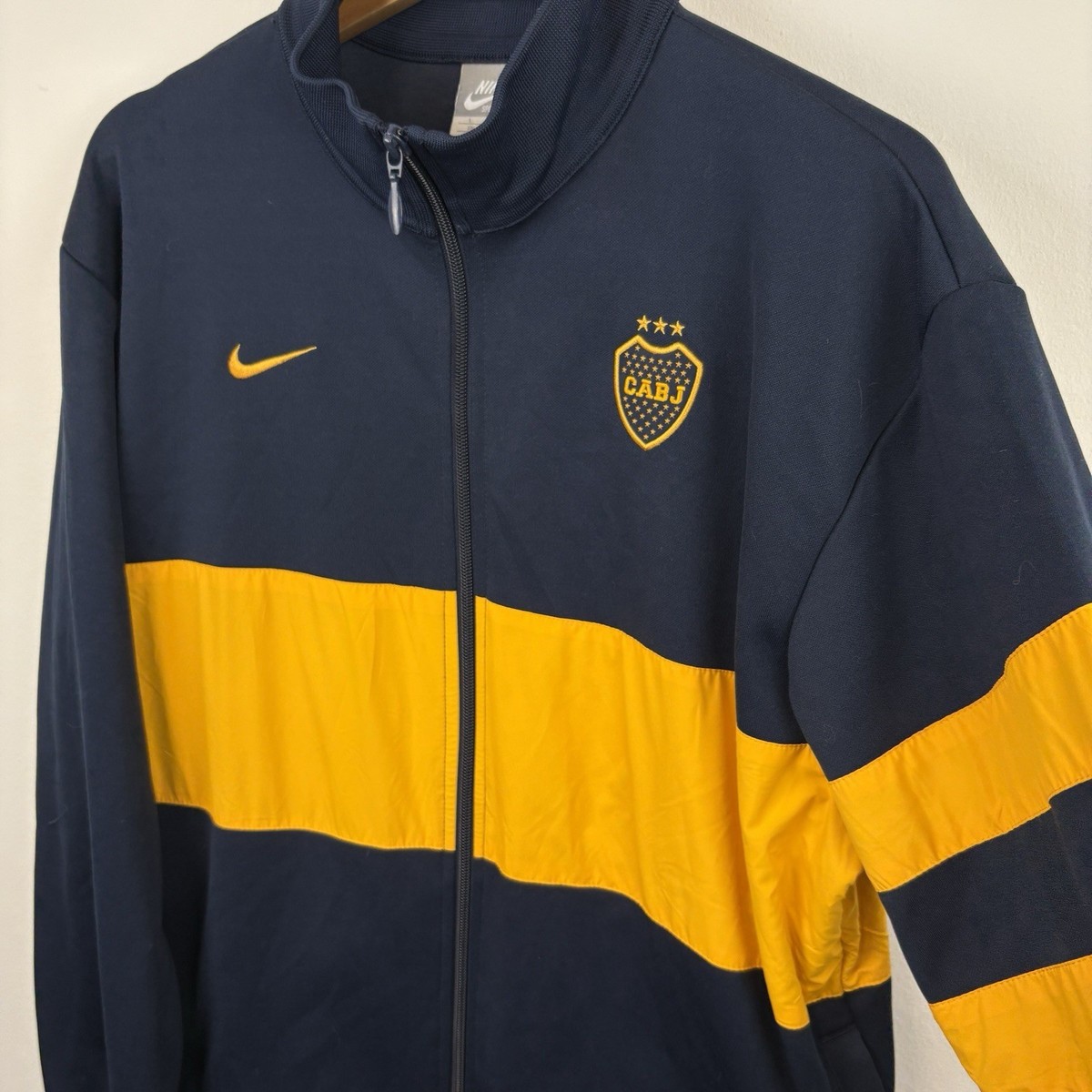 Adidas 2006/07 Boca Juniors Zip Training Jacket Woven Navy Vintage