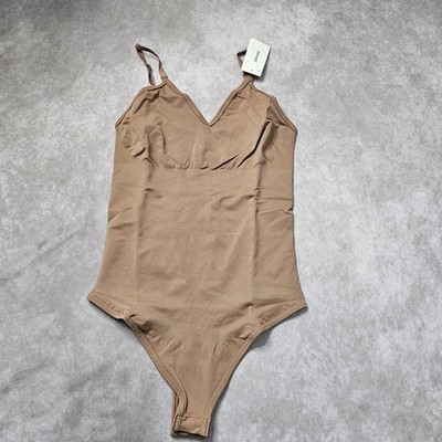 SPANX Tanga Body Damen UK 16-18 L Cafe Au Lait Seamless Support Level 2