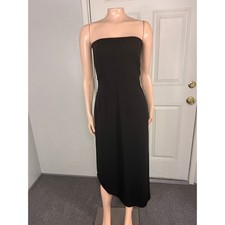 Vintage Y2K Cache Dress Party Strapless Asymmetrical Small Evening Stretch X4-1