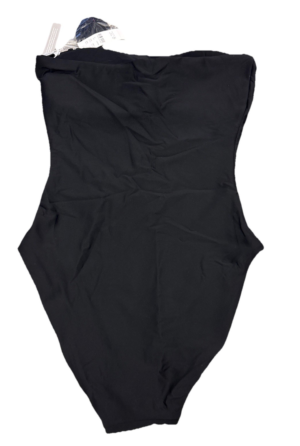 J. Crew Long Torso Gemma Bandeau Black One-Piece Swimsuit Classic Sculpt Size 10