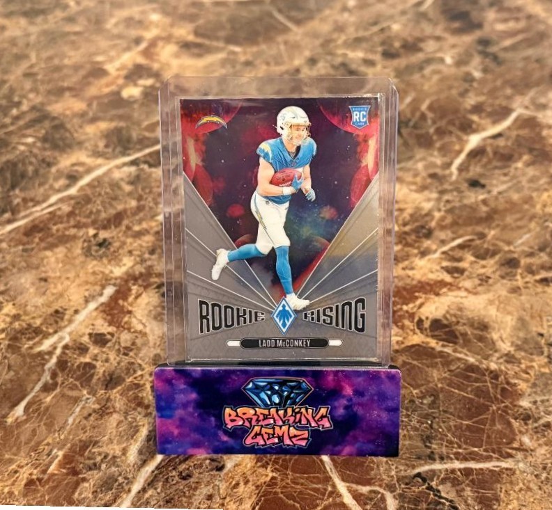 2024 Panini Phoenix Ladd McConkey Rookie Rising Stars RC Card  #RR-LMY