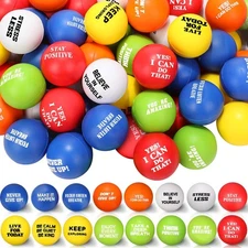 Chivao 160 Pcs Motivational Stress Balls Colorful Foam Inspirational Quotes A...