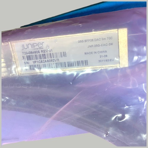 New Juniper JNP-25G-DAC-3M SFP 25gbase Direct Attach Copper Cable - Photo 3/3