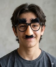 Funny Glasses Moustache Eyebrows Fuzzy Dress Up Halloween Costume Accessory. NEW