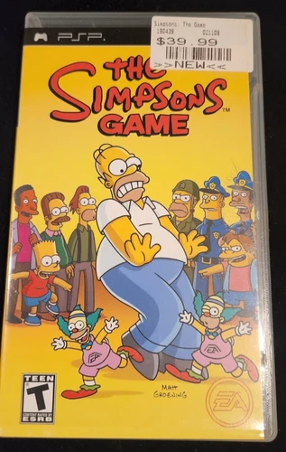 The Simpsons Game PlayStation Portable PSP CIB Complete with Manual