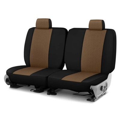 For Chevy Tahoe 07-14 GrandTex 3rd Row Oak w Black Custom Seat Covers