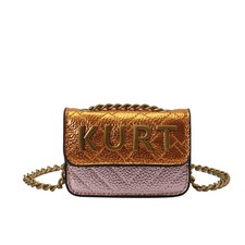 Mini Crossbody Chain Bag - Magnetic Buckle Letter Flap Casual Shoulder Bag Multi