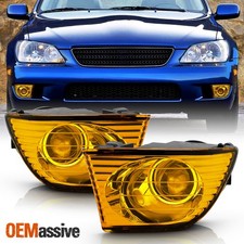 Fits 01-05 Lexus Is300 Altezza Jdm Yellow Projector Fog Lights Leftright Pair Fits 01-05 Lexus Is300 Altezza Jdm Yellow Projector Fog Lights Leftright Pair