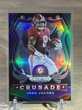 2020 Panini Prizm Draft Picks Josh Jacobs Crusade Purple Green Prizm #/199