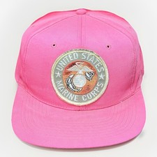 Vintage United States Marine Corps Patch Snapback Hat Crazy Fade USA Military