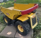 2006 Vintage Hasbro Tonka Mighty Big Yellow Dump Truck 19” Red Handle HUGE!
