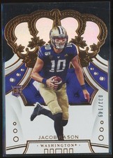 2020-21 Chronicles Draft Picks Jacob Eason 40 Crown Royale Mirror Holo /149 RC