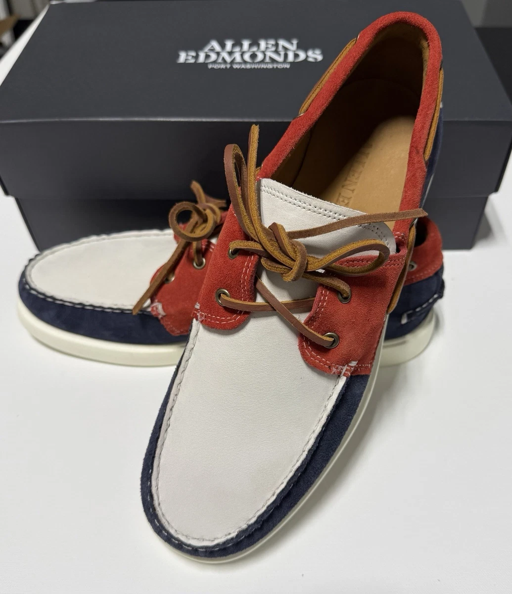 極美 Allen Edmonds モカシン デッキシューズ 9 1/2 Allen Edmonds Boat Shoe Leather Upper Casual Shoes for Men for