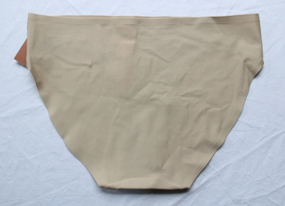 Capezio Girls' No-Show Seamless Cotton Foundation Brief DH3 Nude Large NWT - Image 3 of 4