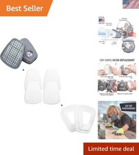 Effortless Replacement Carbon Filters for Respirator Masks - 3-Layer Protection