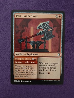 Two-Handed Axe Sweeping Cleave 203 Battle for Baldur's Gate CLB NM MTG