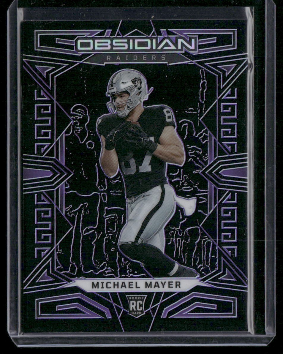 2023 Panini Obsidian #159 Michael Mayer Electric Etch Purple /75 (RC)