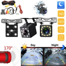170° CMOS Car Rear View Backup Camera Reverse HD Night Vision Waterproof Cam Kit