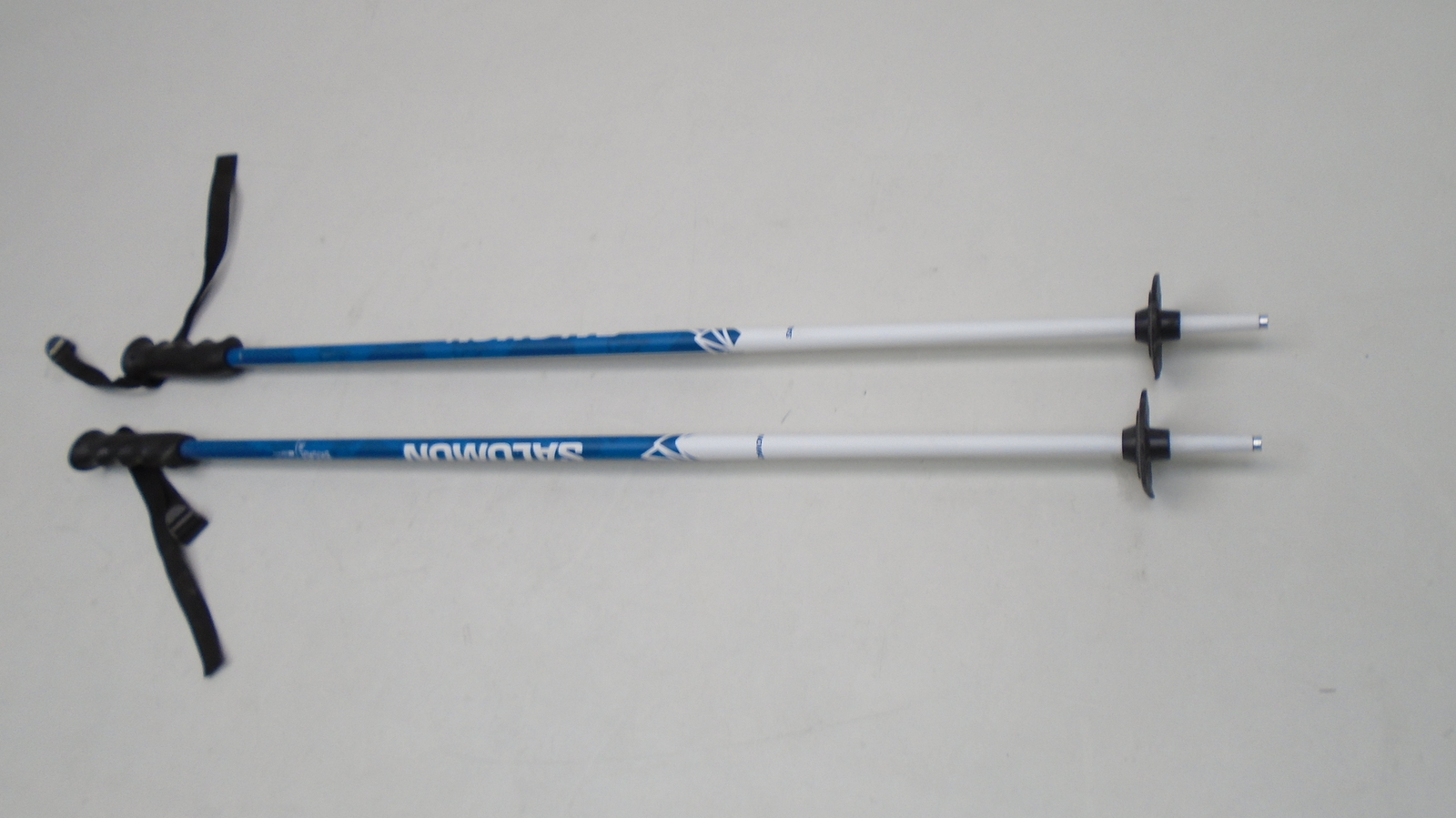 SALOMON BRIGADE JR 36" ALLUMINIO 90CM PALI DA SCI BLU BIANCO