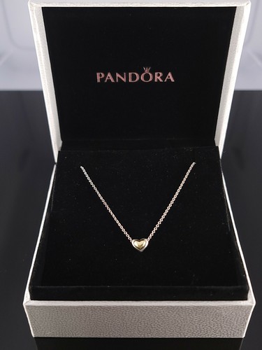 Authentic PANDORA Domed Golden Heart 