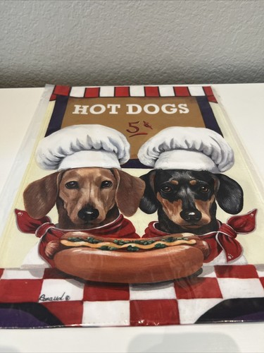 Carolines Treasures Ppp3083gf Dachshund Hot Dog Stand Flag Garden Size , 11x15.5 - Picture 5 of 5
