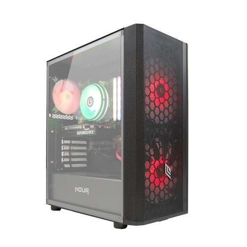 PC Computer Gaming Assemblato Intel i7-6th Ram 32GB SSD 1TB RTX 3050 6GB Win11 - Photo 2/8