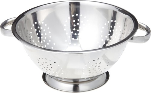 Stainless Steel Colander, 5 Qt, Heavy Duty, Self-draining
