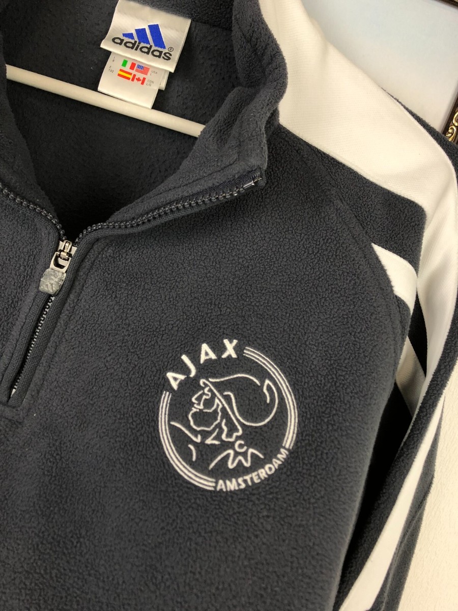 Vintage 90's Adidas Ajax Amsterdam Football Fleece Sweatshirt