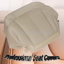 For 99-02 Chevy Tahoe Suburban Driver Replacement Leather Lower Seat Cover Tan