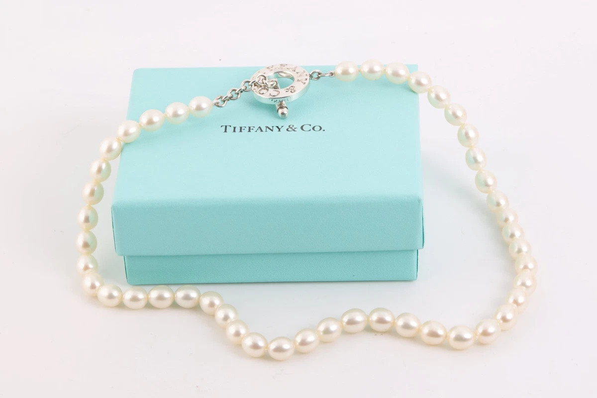 Tiffany pearl hotsell necklace ebay