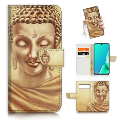( For Google Pixel 8A ) Wallet Flip Case Cover AJ23795 Buddha